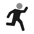 fitness trainer icon dark padding